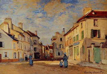  Argenteuil Canvas - The Old Rue de la Chaussee Argenteuil II Claude Monet